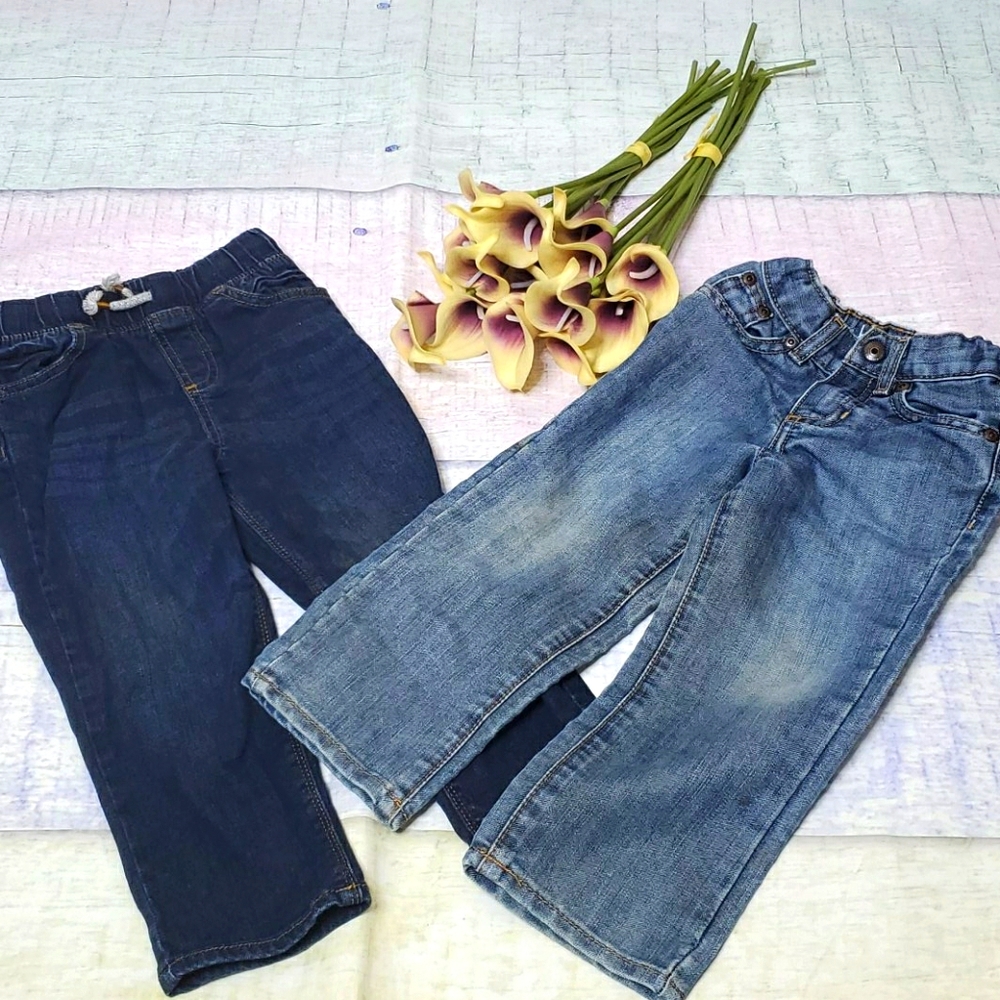Set of 2 Kid's Jumping Bean Straight Leg Jeans